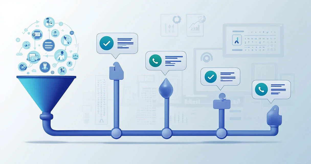 Funil de vendas digital com ajustes automáticos de objeções